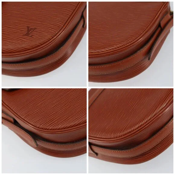 LOUIS VUITTON Epi Jeune Fille MM Shoulder Bag Brown M52153 LV Auth am10076